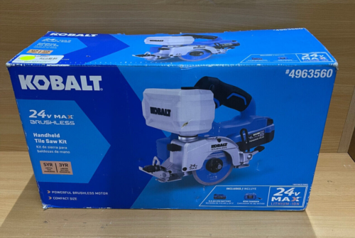 Kobalt 24V MAX Brushless Handheld Tile Saw Kit w/ 4.0 Ah Battery & Charger