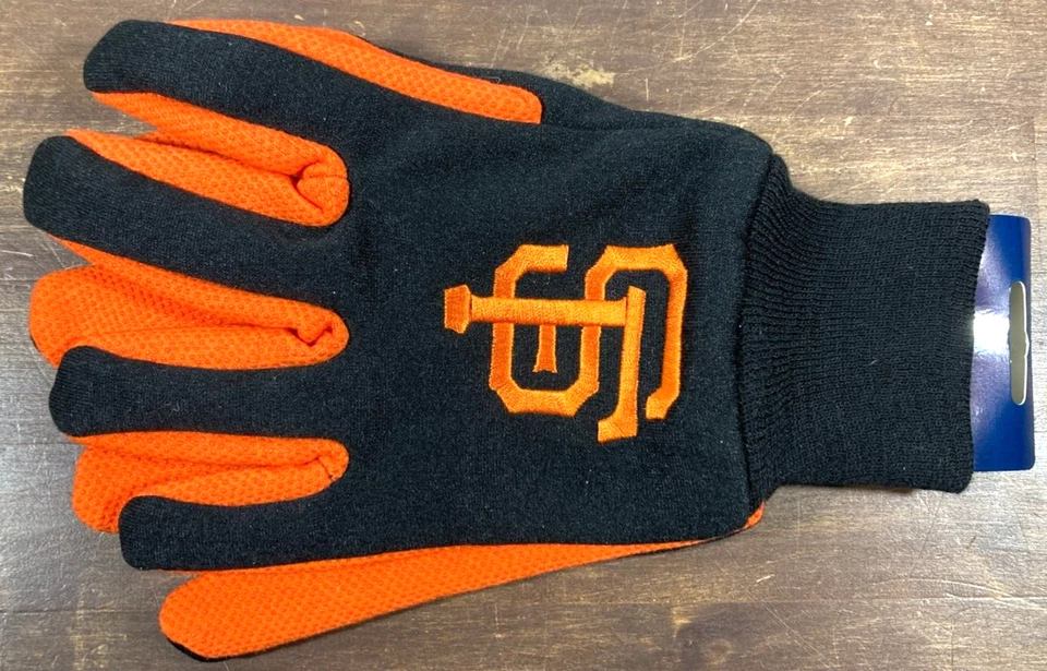 MLB San Francisco Giants Adult Sport Utility Gloves Work Gardening Winter NWT - Image 2 of 4