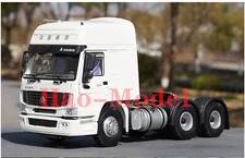 1:24 China HOWO 336 Alloy Diecast Metal Car Model Display Gifts Tractor White