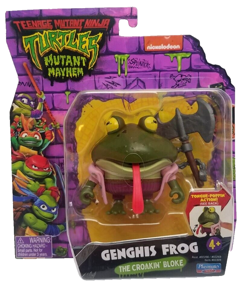 TMNT Action Figure GENGHIS FROG Mutant Mayhem Teenage Mutant Ninja