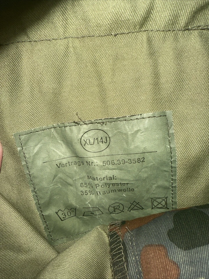 Camo Cargo BDU Hunting Pants Youth Size XL 14J  Zips Into Shorts - Image 4 of 4