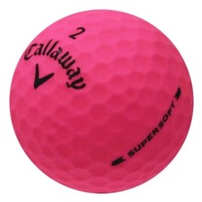 Callaway Supersoft Matte Pink Used Golf Balls, Mint Condition, AAAAA, 12 Pack