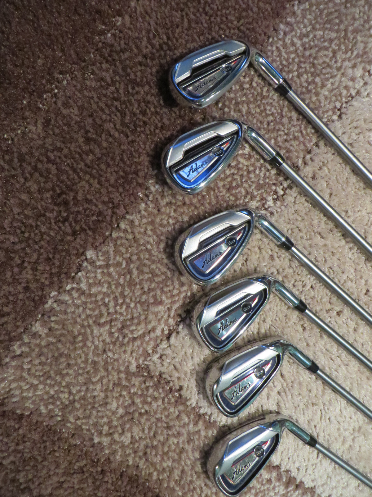 Adams Blue Irons, Hybrids and 5 Wood for Seniors or Moderate Swing
