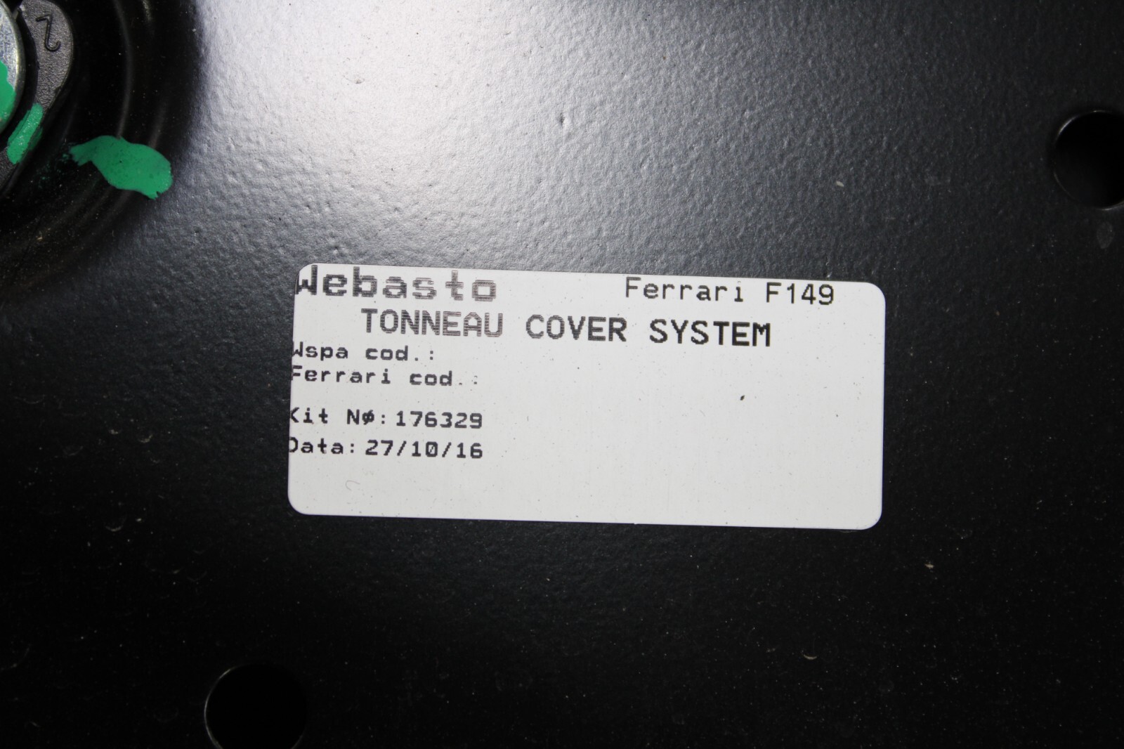 Ferrari California, RH, Right, Convertible Tongue Hinge, Used, P/N 80844600