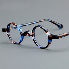 New Round Acetate Eyeglasses For Men Women Fashion Retro Small Frame Glasses Hot