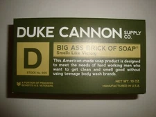 New Duke Cannon 10 oz Large Bath Bar Soap Big Brick of Soap Smells Like Victory