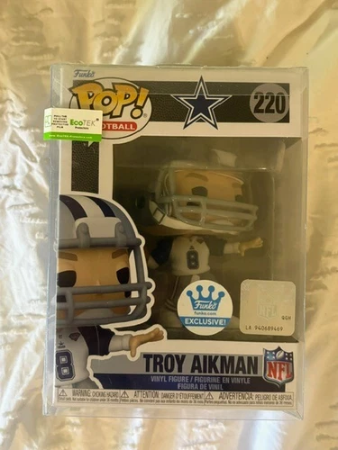 Troy Aikman (Dallas Cowboys) NFL Funko Pop! FUNKO SHOP EXCLUSIVE + PROTECTOR