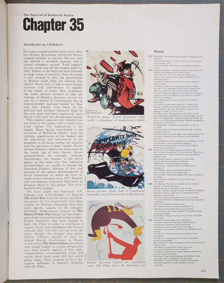 1970 History Of the 20th Century Magazine Survival Of Bolshevik Russia Issue #35 - Image 2 of 4