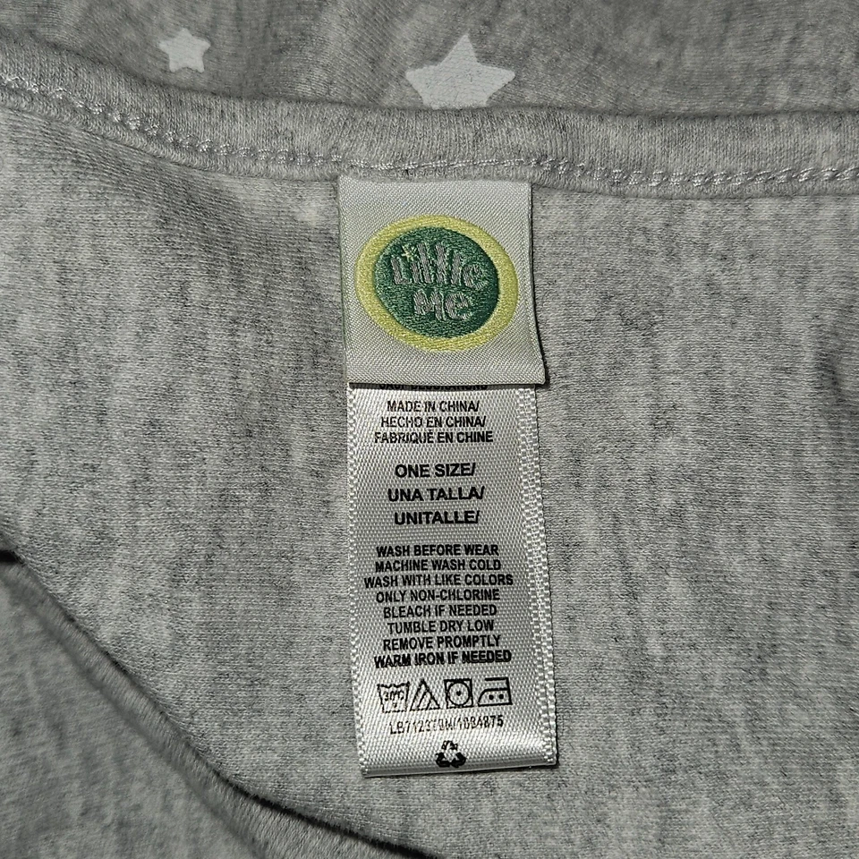 Manta Bebé Little Me Gris Blanco Estrellas Luna 100% Algodón 23x30 Foto 2 de 4