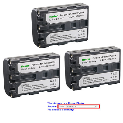 Kastar Replacement Battery for Sony NP-FM50 NP-FM55H & Sony Cyber-shot DSC-F707