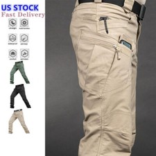 Cargopants Mens Pants Tactical Waterproof Work Outdoor Hiking Combat Trousers