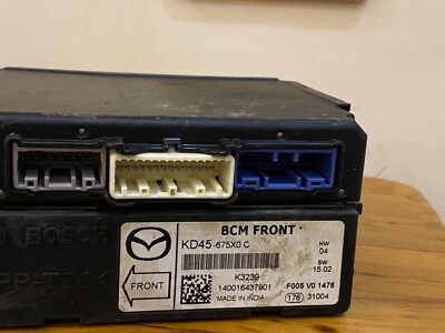 OEM Mazda 3 2014-2016 2.0L Chassis Control Module BCM KD45675X0C