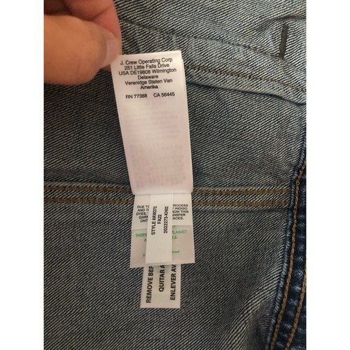 Nueva chaqueta de mezclilla azul XL de J.CREW para hombre - Imagen 12 de 14