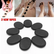 10Pcs Hot Rock Stone Massage Lava Basalt Stones For SPA Relax Natural Stones