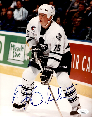 Tomas Kaberle Signed Toronto Maple Leafs Photofile 8x10 Photo JSA