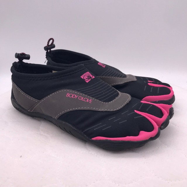 Body Glove 3T BAREFOOT Cinch Sz 6 Black Pink Women’s Water Shoes Swim Surf Toes eBay