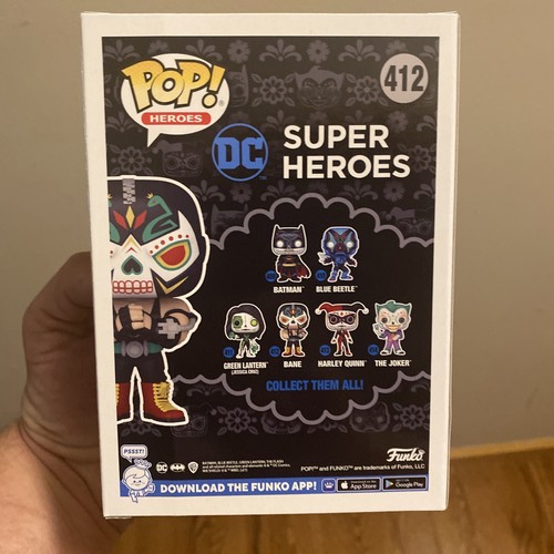 Funko Pop Heroes Bane #412 GITD (Día de los Muertos) Entretenimiento Tierra Excl. - Imagen 3 de 6