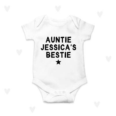 Tante beste Freundin Baby wachsende Nichte Neffe Neugeborene Geschenke personalisiert Tante