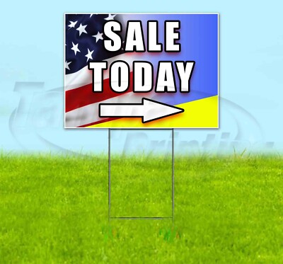 SALE TODAY ARROW 18x24 Yard Sign Corrugated Plastic Bandit Lawn USA MECHANIC