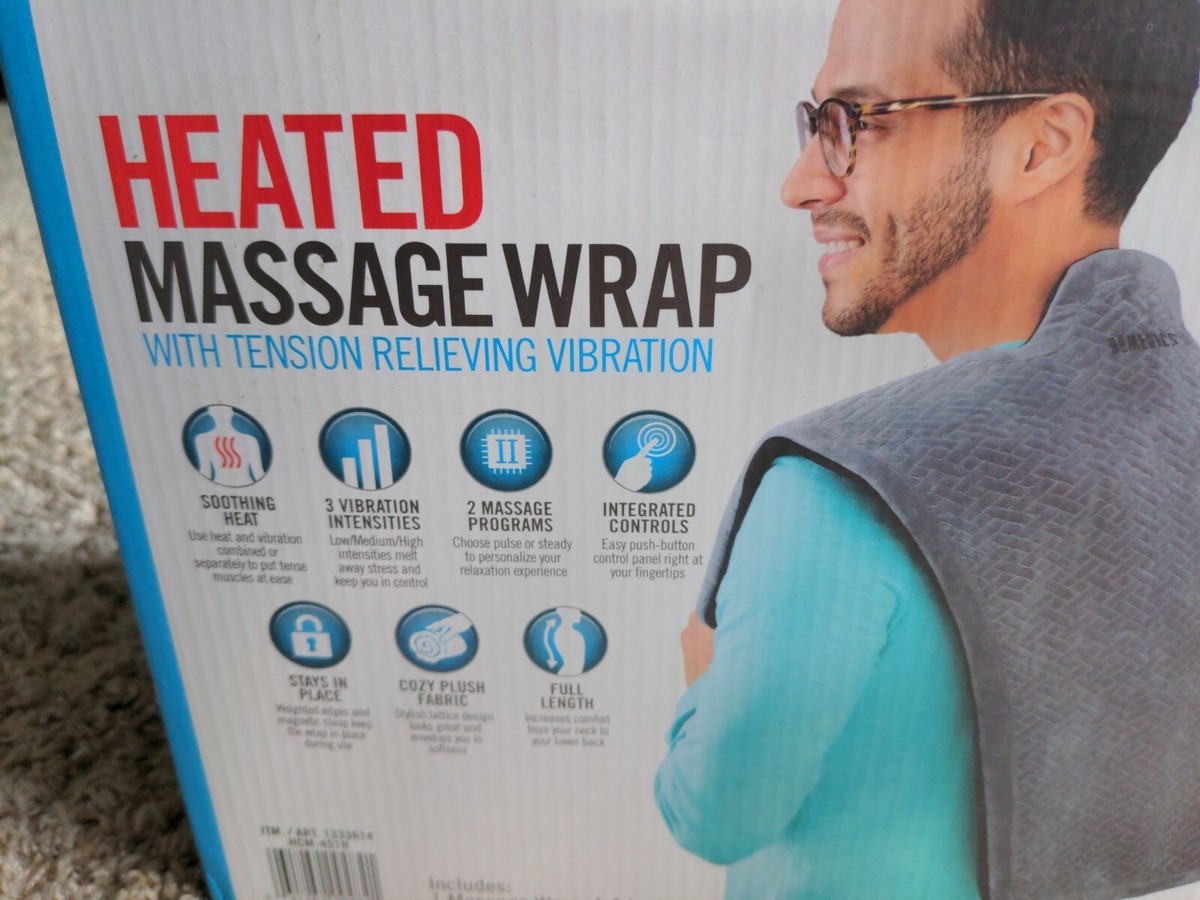 homedics heated massage wrap with tension relieving vibration Costco - 💆‍♀️💆Found this today in Hillsboro OR! @homedics heated massage  wrap with tension relieving vibration! Only $29.99! *price and availability  may vary #costcodeals #cosgco #homedics main image 1