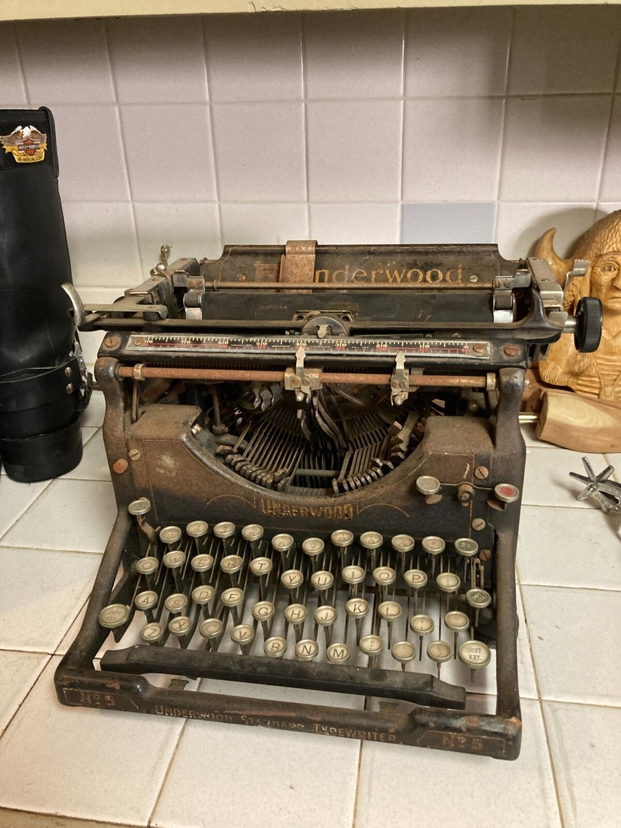 Antique Underwood No. 5 Standard Typewriter 1920'S | eBay