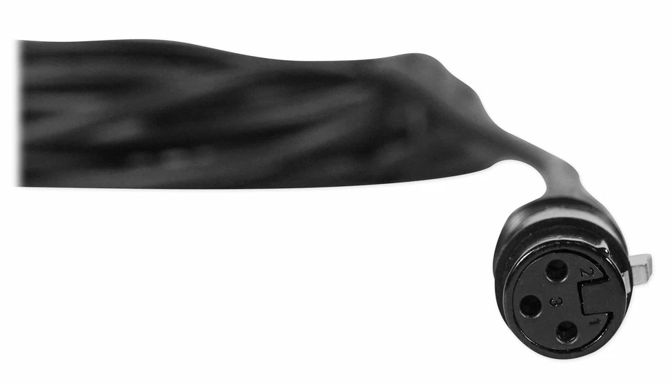Кабель микрофона Rockville RCXFM30E-B 30 футов гнездо-штекер XLR черный 100% медь - Изображение 2 из 4