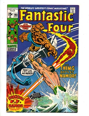 FANTASTIC FOUR #103  VF 8.0  ''THE THING BATTLES NAMOR''