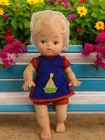 Vintage 1970s Hong Kong Dimestore Doll Blue Sailboat Outfit Sleep Eyes Blue 9in