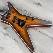Dean Ml Select Multiscale Kahler Guitar, Ebony, Satin Natural Black Burst