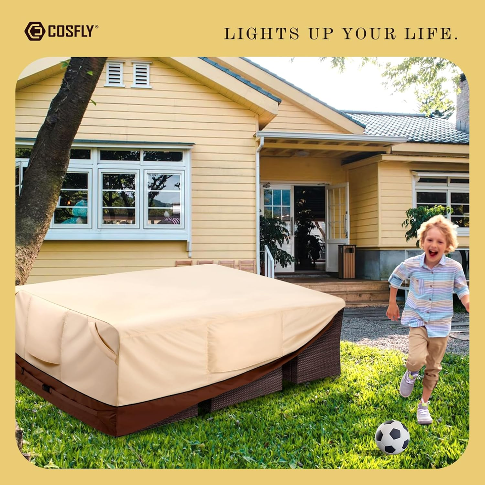 Waterproof Patio Furniture Set Covers Durable, Outdoor Table and Chair