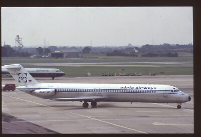 Orig 35mm airline slide Adria Airways DC-9-50 YU-AJT Buy 4+ save 20%