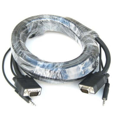 RiteAV SVGA Monitor Cable with 3.5mm Audio 10 ft.