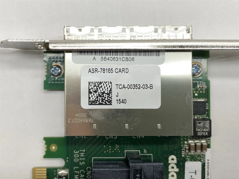 ADAPTEC ASR-78165 4-Port SAS/SATA 6Gb/s RAID Controller Card LOT 6 - Image 4 of 4