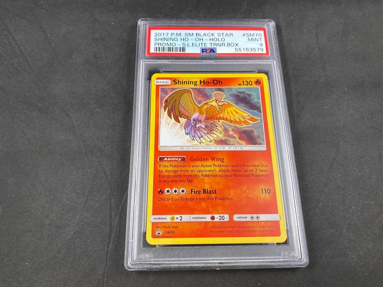 Ho-Oh GX SM57 - Black Star Promo - Ultra Rare Holo Pokemon Card Near Mint  Tin