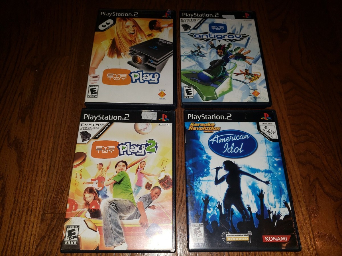 Playstation PS2 Game LOT for EYE TOY: Play, Antigrav, American