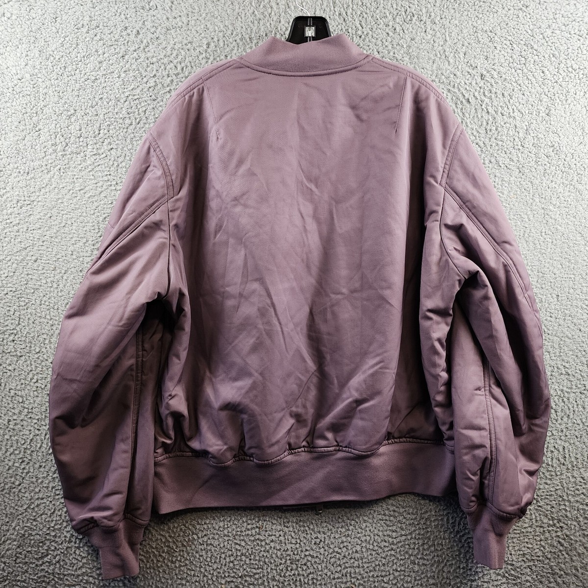 Y-3 Legacy Bomber Jacket Men's L Light Purple Side Pockets Y-3 Legacy Bomber Jacket Men's L Light Purple Side Pockets