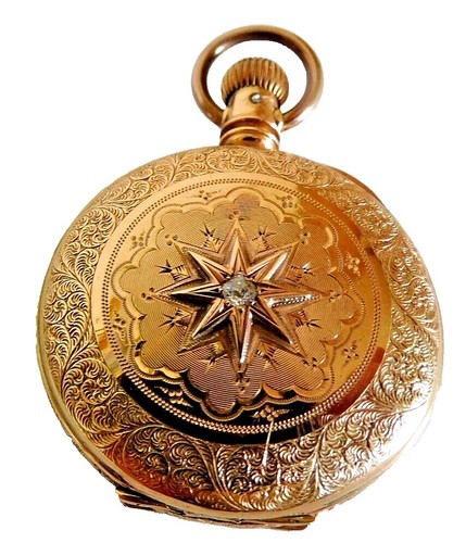 Cadran De Montre De Poche Pour Réparation - Type Roman - Marque Elgin/National - 43 Mm - Occasion