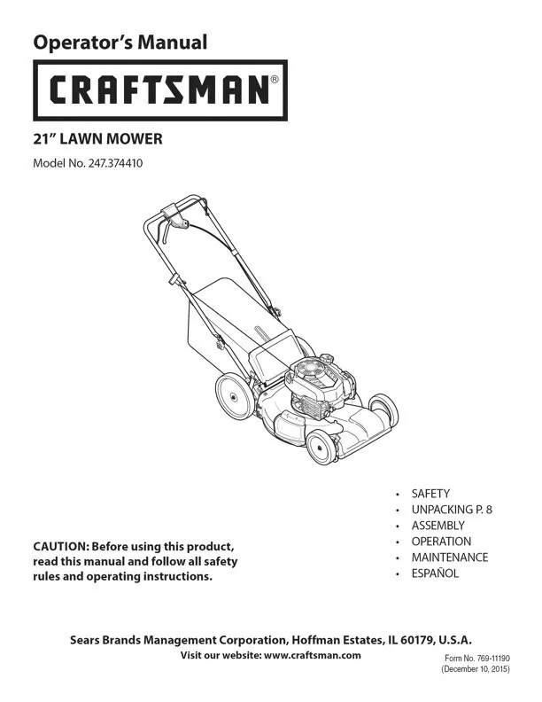 Craftsman 247.374410 deals