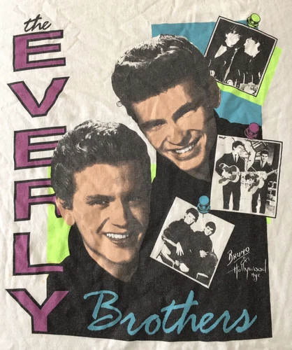 . 80’s 90’s THE EVERLY BROTHERS TOUR CONCERT T-SHIRT-XL-R Vintage vintage concert t-shirt, vintage, size XL, single stitch, B+ condition