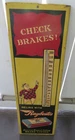 Vintage Raybestos Brake Lining Metal  Advertising Thermometer Sign