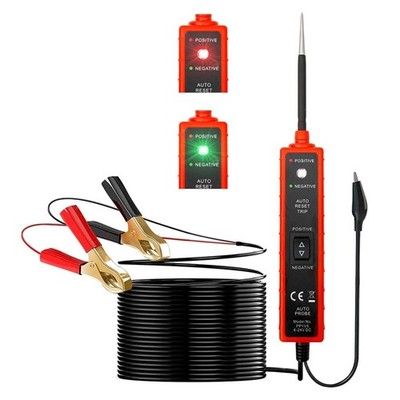 Automotive Power Circuit Tester with 16Ft Test Lead 6-24V DC LED Light Tester...