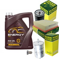 Mann Inspektionspaket Filterset 5L Mannol Energy 5W-30 FüR VW Polo 1.3
