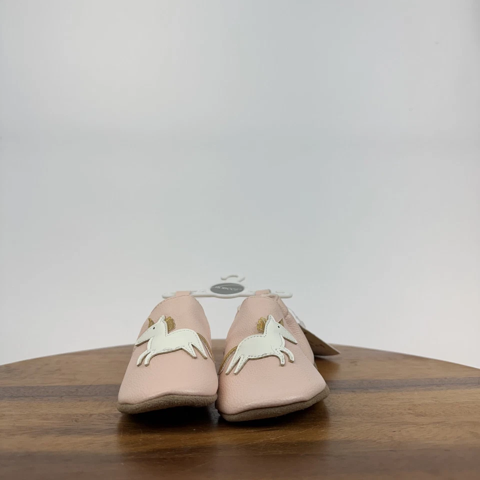 Nuevo Bebé Robeez Suelas Suaves Rosa Unicornio Zapatos Confort Talla 18-24 Meses Nuevo Sin Caja Foto 2 de 4