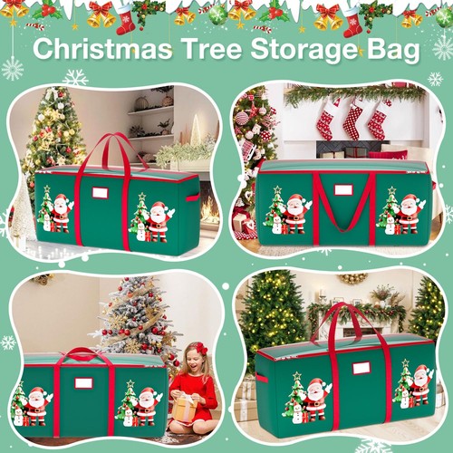 Christmas Tree Storage Bag Christmas Tree Bag 9 FT Heavy Duty Waterproof Tree... - Picture 6 of 7