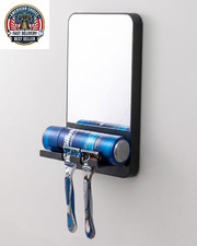 Shower Mirror Fogless for Shaving with Razor Holder Fog Free Suction Mirrors,