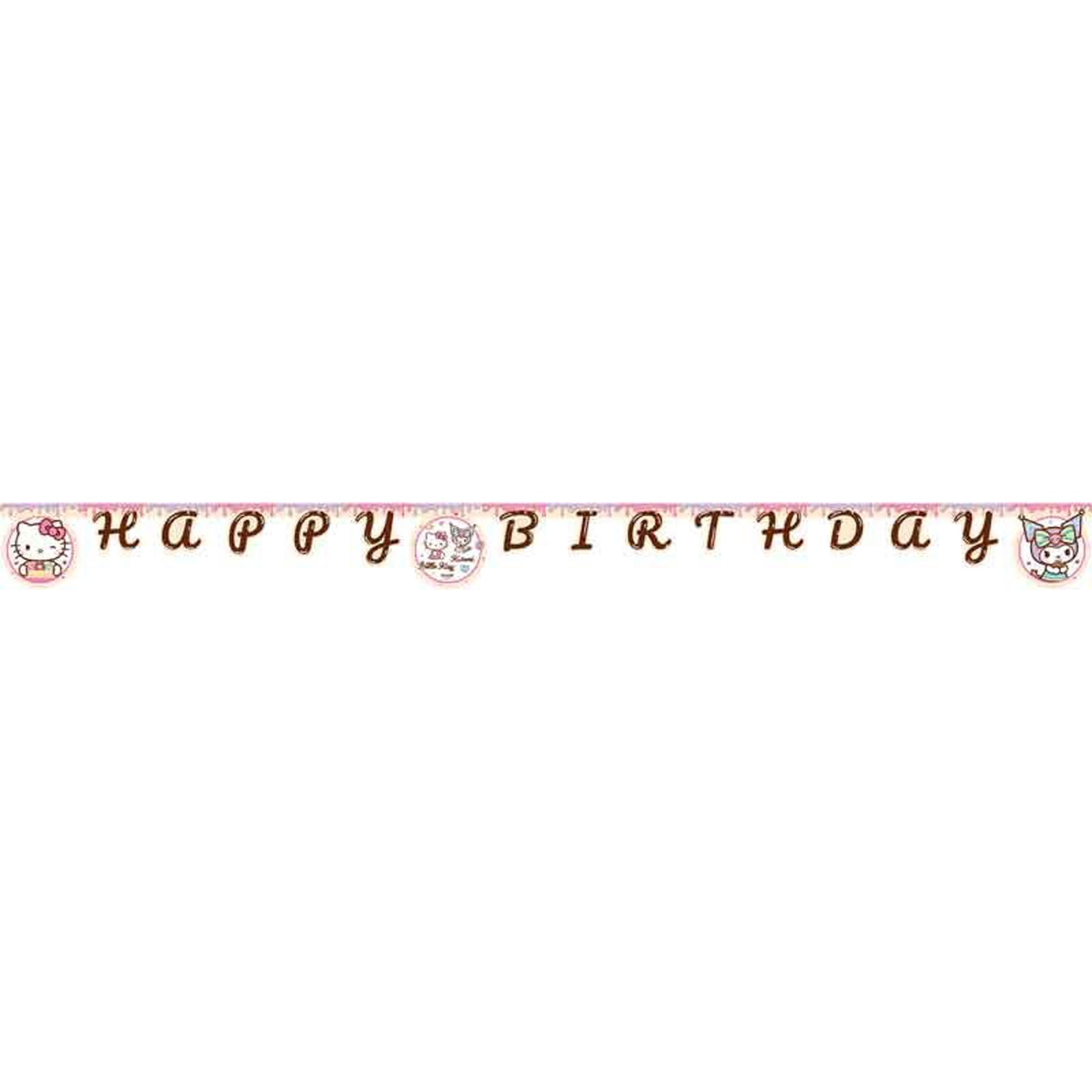 Hello Kitty Party Decoration Happy Birthday Banner Garland Kitty Kuromi Bunting