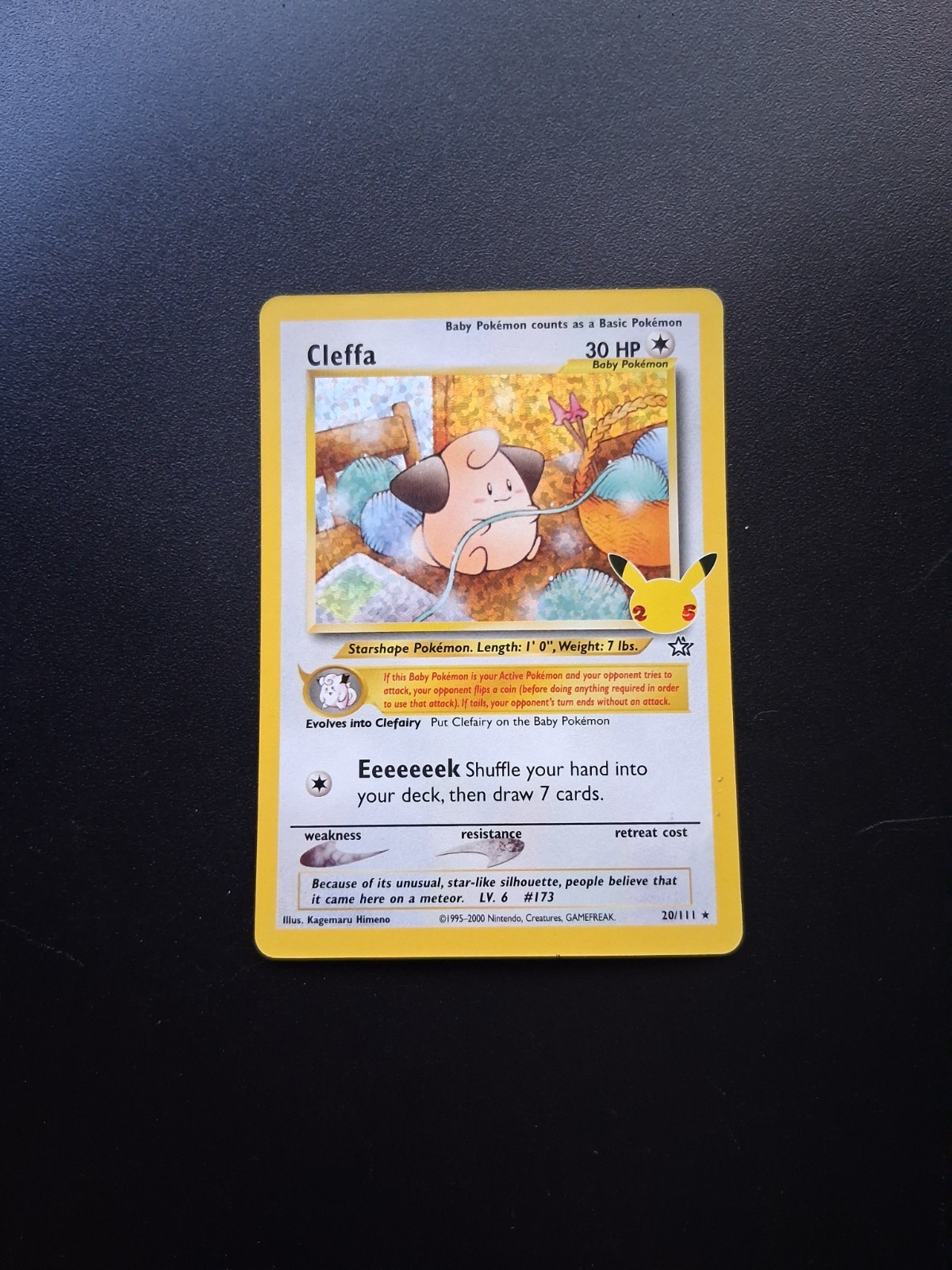 Cleffa 20/111 Celebrations Holo Rare NM Pokemon Card
