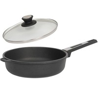 Skk Aluguss Schmorpfanne Ø 28 Cm Hochrandpfanne Antihaft & Edelstahlrand-Deckel