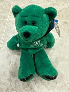 LIMITED TREASURES NFL EDITION NY JETS '98 KEYSHAWN JOHNSON #19 GREEN BEANIE BEAR