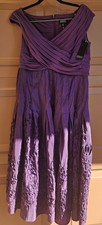 NEW NWT WOMENS ADRIANNA PAPELL WOMAN PRETTY PURPLE PARTY COCKTAIL SEXY DRESS  14